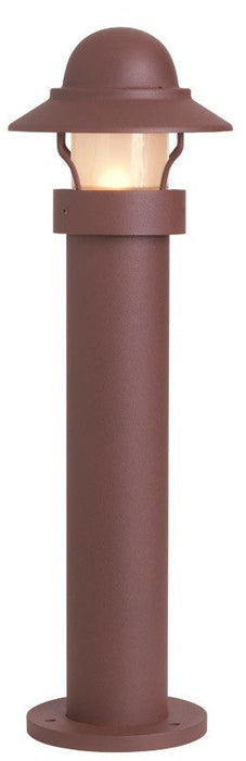 Snoc  Aluminum Bollard With Frosted Glass Globe Model:  LH0871 LH (0871)