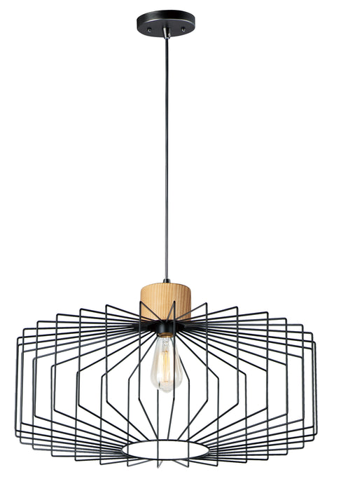 Maxim Bjorn 1-Light Pendant Model: 10069BKNWD