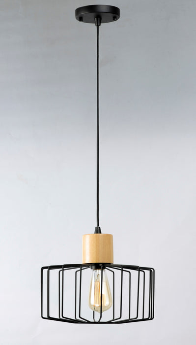 Maxim Bjorn 1-Light Pendant Model: 10069BKNWD