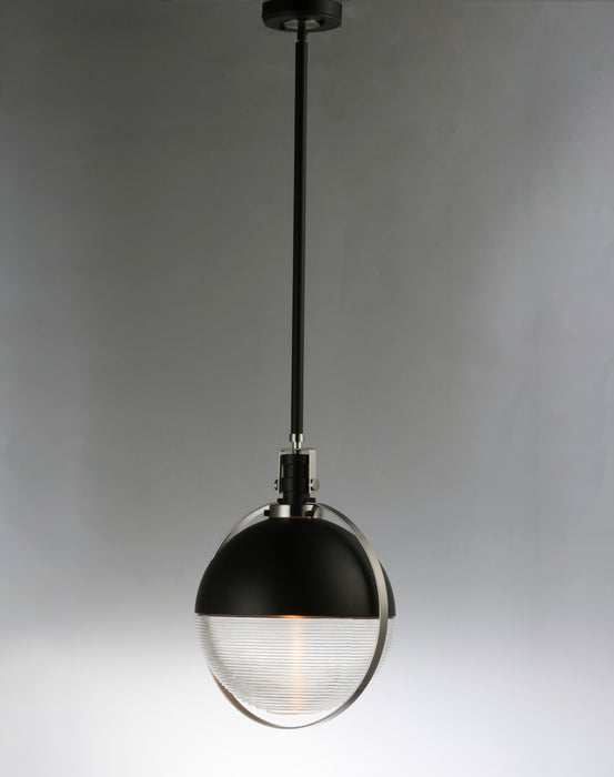 Maxim Axiom 1-Light LED Pendant Model: 10080CLBKSN