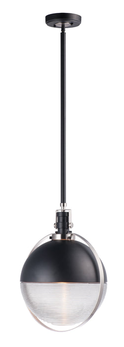 Maxim Axiom 1-Light LED Pendant Model: 10080CLBKSN