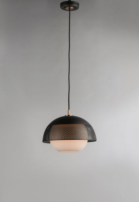 Maxim Perf 1-Light Pendant Model: 10082WTBKSBR