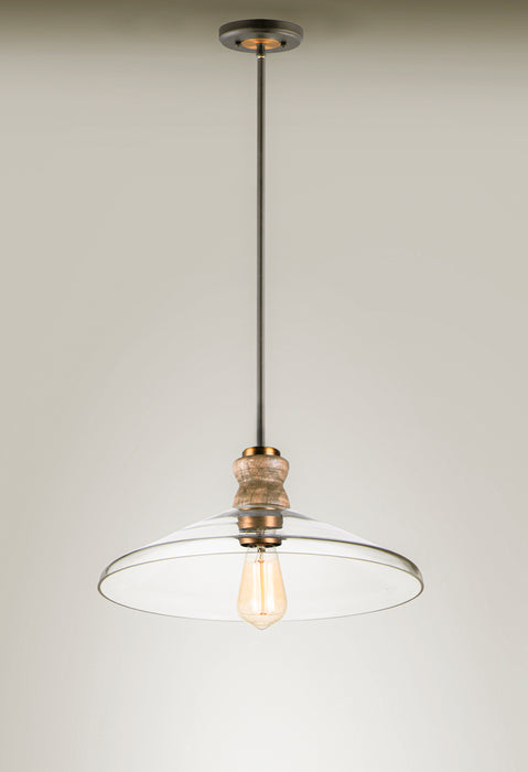 Maxim Nelson 1-Light Pendant Model: 10100CLWOAB