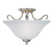 Maxim Basix 2-Light Semi-Flush Mount Model: 10120FTSN