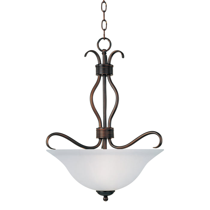 Maxim Basix 3-Light Invert Bowl Pendant Model: 10121FTOI