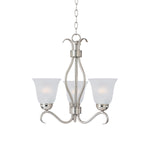 Maxim Basix 3-Light Chandelier Model: 10123FTSN