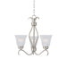 Maxim Basix 3-Light Chandelier Model: 10123FTSN