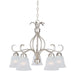 Maxim Basix 5-Light Chandelier Model: 10124FTSN