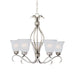 Maxim Basix 5-Light Chandelier Model: 10125FTSN