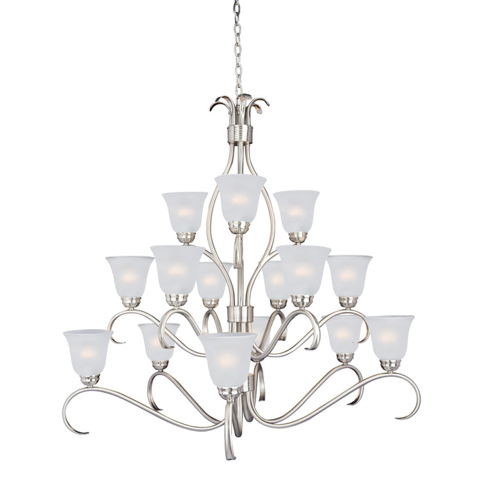 Maxim Basix 15-Light Chandelier Model: 10129FTSN