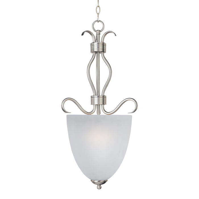 Maxim Basix 2-Light Entry Foyer Pendant Model: 10130FTSN