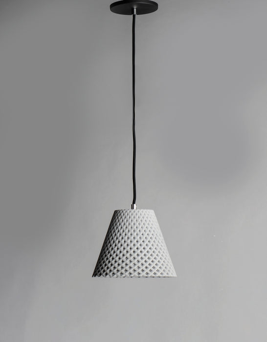 Maxim Woven 1-Light Concrete Pendant Model: 10144GYBK