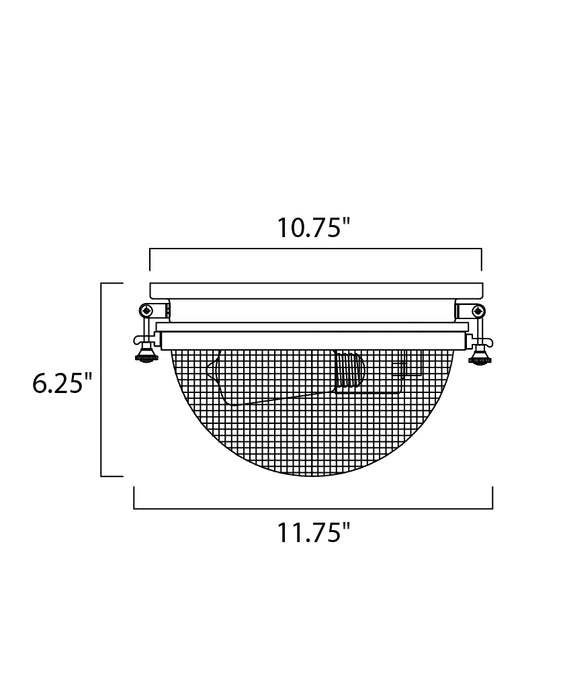 Maxim Portside 1-Light Flush Mount Model: 10180OIAB