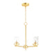 Maxim Corona 3-Light Chandelier Model: 10203CLSBR