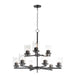 Maxim Corona 9-Light Chandelier Model: 10206CLBK