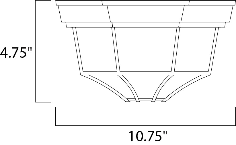 Maxim Crown Hill 2-Light Outdoor Ceiling Mount Model: 1020RP