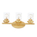 Maxim Corona 3-Light Bath Vanity Model: 10213CLSBR