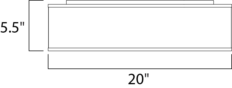 Maxim Prime 20 LED Flush Mount 120-277V Model: 10233OMOI