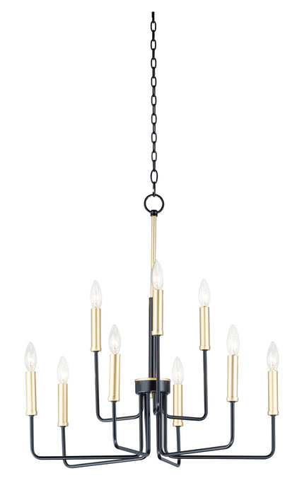 Maxim Sullivan 9-Light Chandelier Model: 10257BKGLD