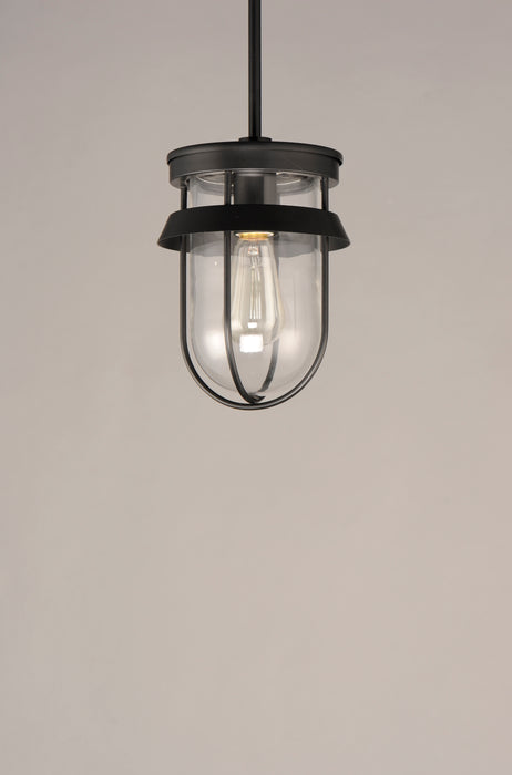 Maxim Breakwater 1-Light Outdoor Pendant / Semi-Flush Model: 10268CLBK