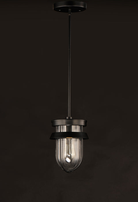 Maxim Breakwater 1-Light Outdoor Pendant / Semi-Flush Model: 10268CLBK