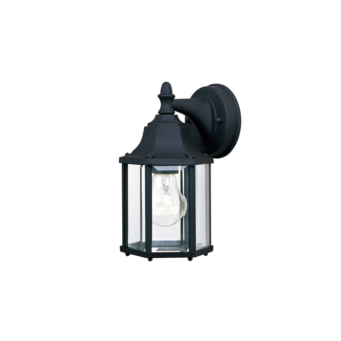 Maxim Builder Cast 1-Light Outdoor Wall Lantern Model: 1026BK