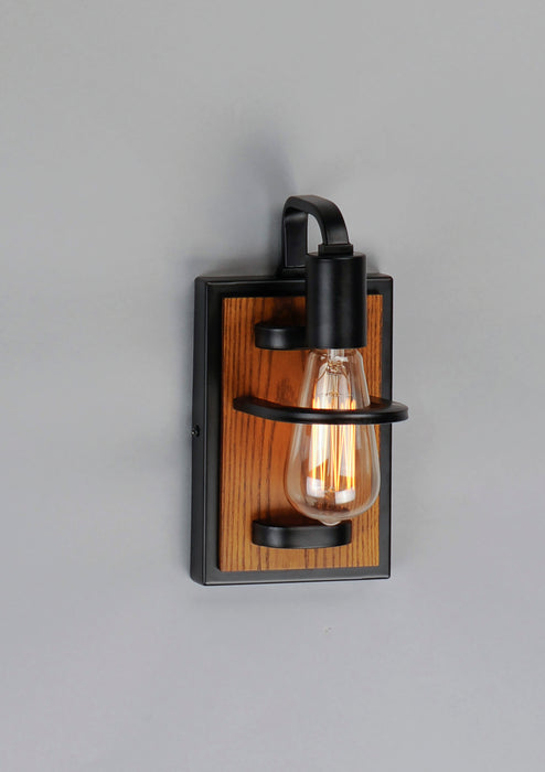 Maxim Black Forest 1-Light Wall Sconce Model: 10301BKASB