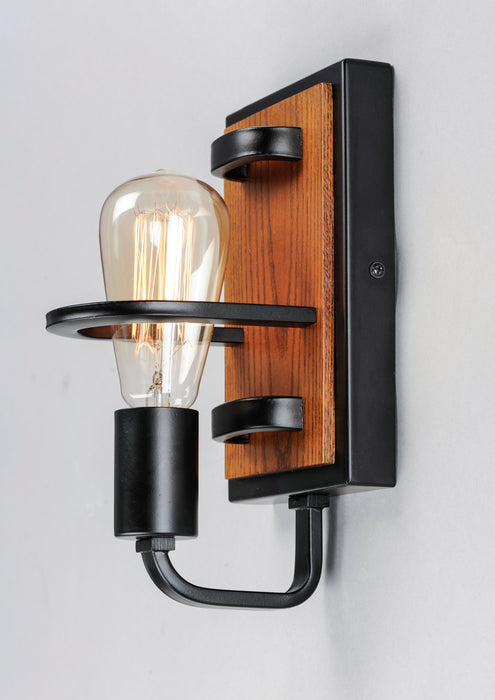 Maxim Black Forest 1-Light Wall Sconce Model: 10301BKASB