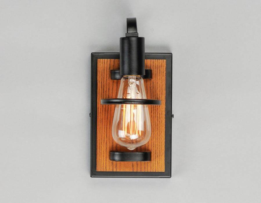 Maxim Black Forest 1-Light Wall Sconce Model: 10301BKASB