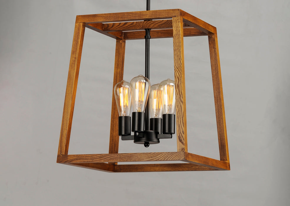 Maxim Black Forest 4-Light Chandelier Model: 10306BKASB