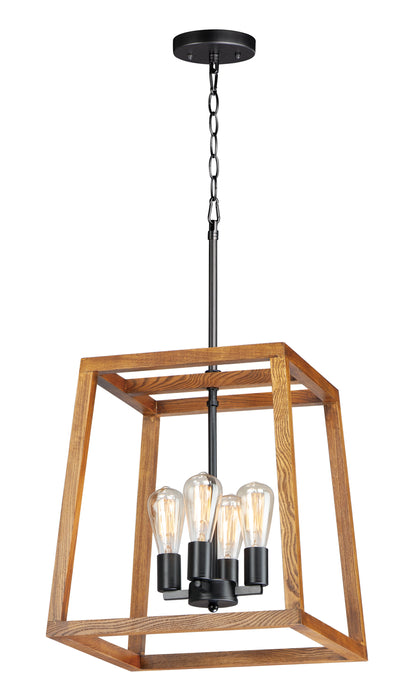 Maxim Black Forest 4-Light Chandelier Model: 10306BKASB