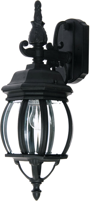 Maxim Crown Hill 1-Light Outdoor Wall Lantern Model: 1030BK