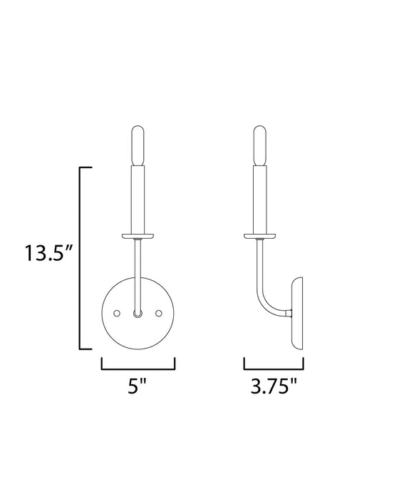 Maxim Wesley 1-Light Wall Sconce Model: 10321SBR