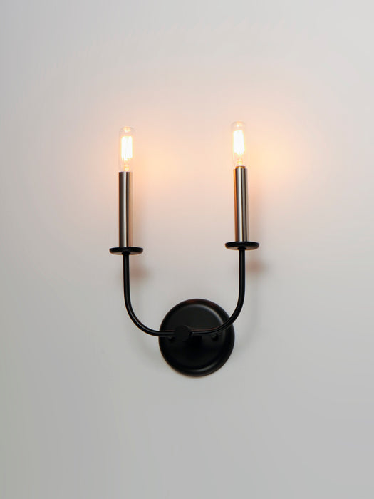 Maxim Wesley 2-Light Wall Sconce Model: 10322BKSN