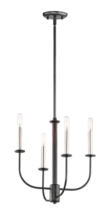 Maxim Wesley 4-Light Chandelier Model: 10324BKSN