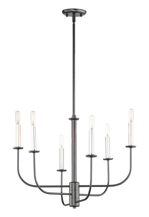 Maxim Wesley 6-Light Chandelier Model: 10326BKSN