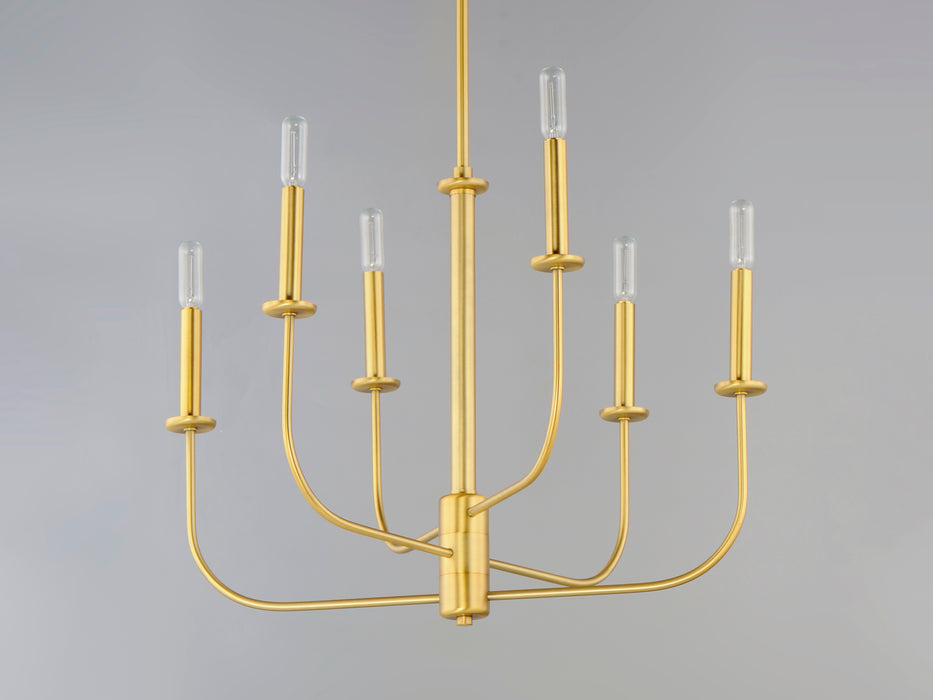 Maxim Wesley 6-Light Chandelier Model: 10326SBR