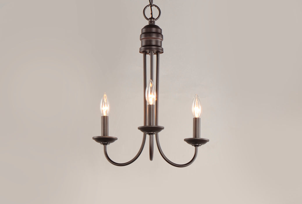 Maxim Logan 3-Light Candle Chandelier Model: 10343OI