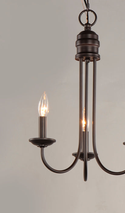 Maxim Logan 3-Light Candle Chandelier Model: 10343OI