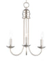 Maxim Logan 3-Light Candle Chandelier Model: 10343SN