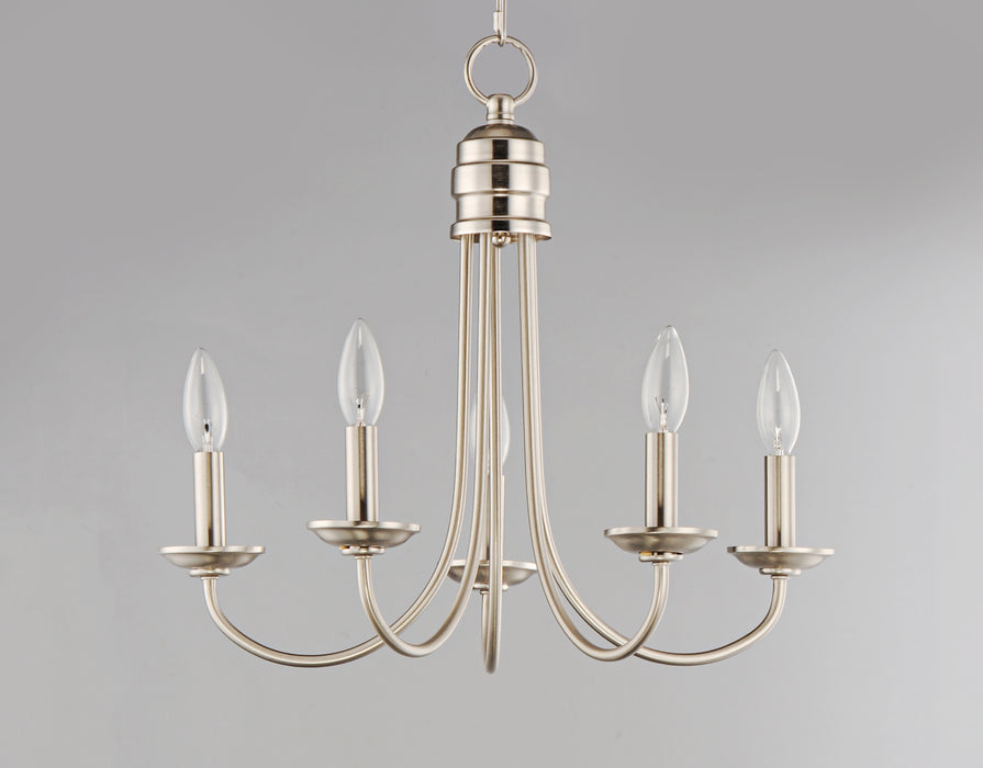 Maxim Logan 5-Light Candle Chandelier Model: 10345SN