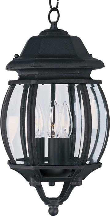 Maxim Crown Hill 3-Light Outdoor Hanging Lantern Model: 1036BK