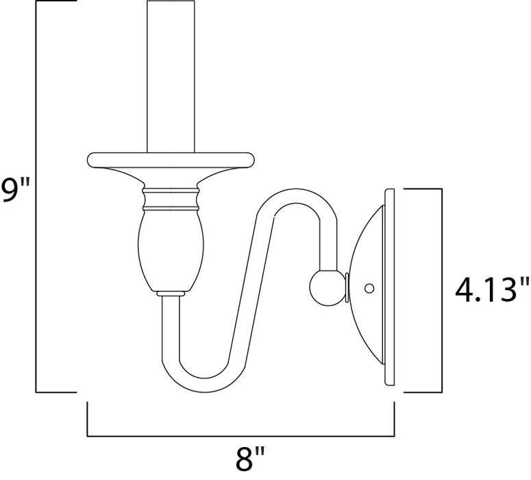 Maxim Towne 1-Light Wall Sconce Model: 11031OI