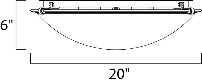 Maxim Malaga 4-Light Flush Mount Model: 11060MROI