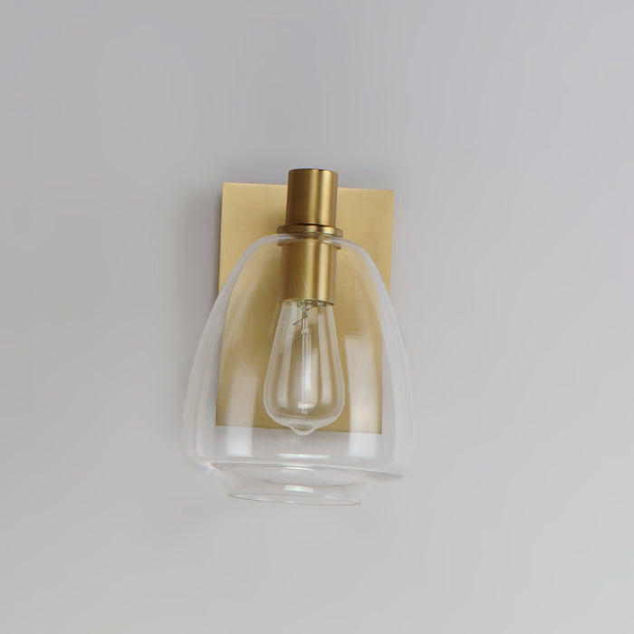 Maxim Babylon 1-Light Wall Sconce Model: 11111CLSBR