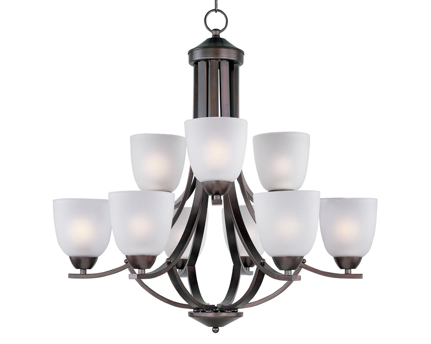 Maxim Axis 9-Light Chandelier Model: 11226FTOI