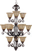 Maxim Symphony 12-Light Chandelier Model: 11238SAOI