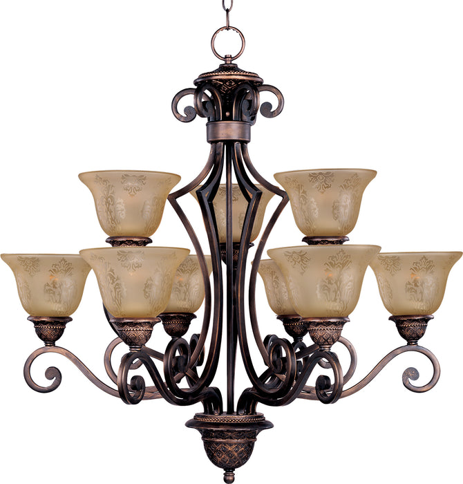 Maxim Symphony 9-Light Chandelier Model: 11245SAOI