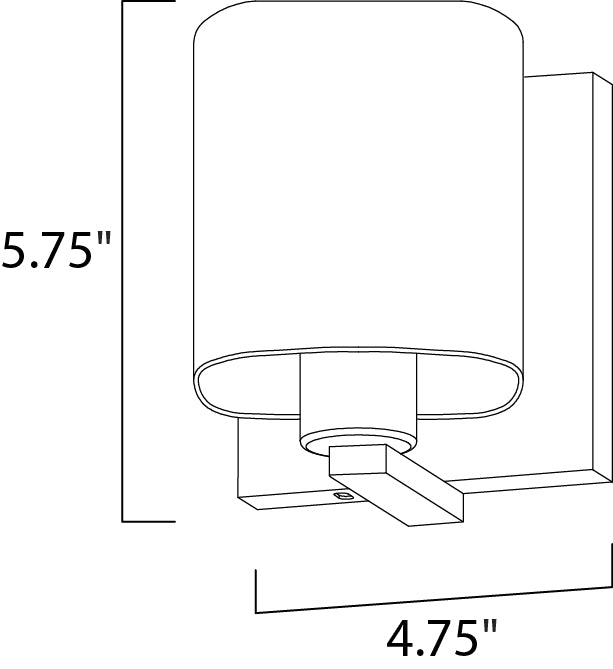 Maxim Wrap 1-Light Bath Vanity Model: 11251SWPC