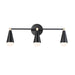 Maxim Lovell 3-Light Bath Vanity with LED Bulbs Model: 11263BKSBR/BUL